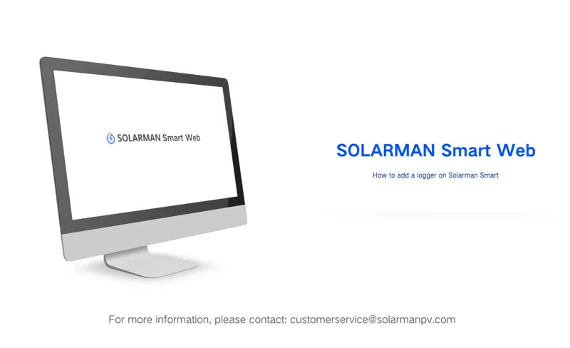 Jak přidat logger data na solarman smart web
