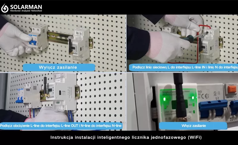 Instrukcja wprowadzenia i instalacji inteligentnego licznika solarman