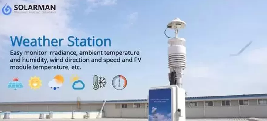Meteorologická meteorologická stanice plná technologií