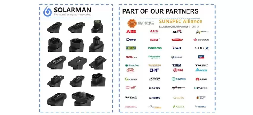 Výkonná použitelnost a široká kompatibilita solarman data logger
