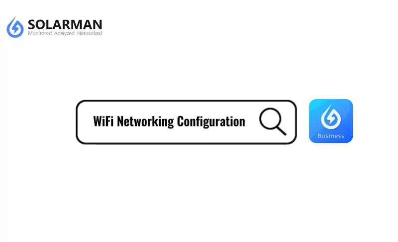 Konfigurace sítí wifi aplikace solarman business app