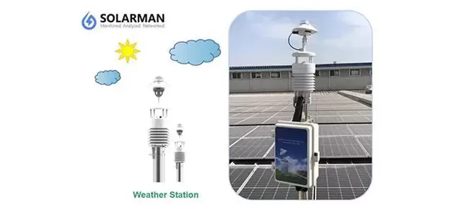 Weather station solarman-zpravodajský důstojník pro pv systém